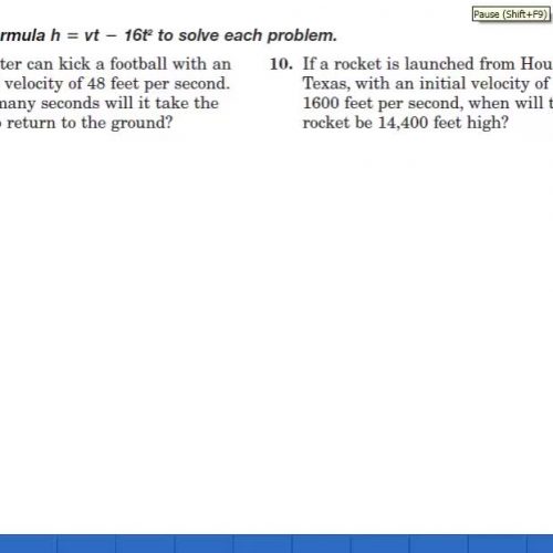 Quadratic equation problem