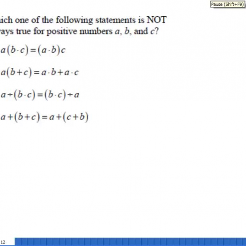 Real numbers properties