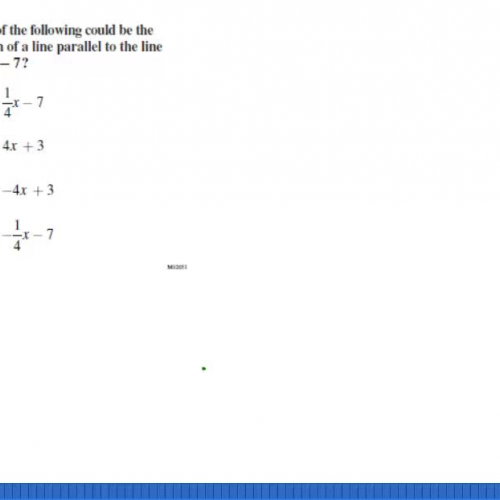 Slope of parallel lines 3