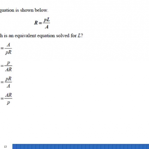 Solving for a variable