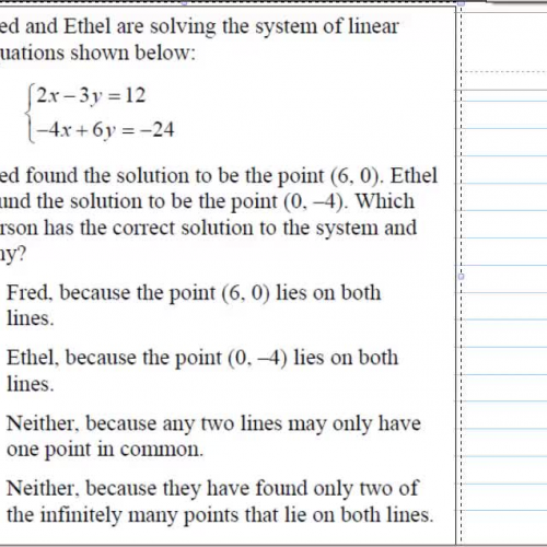 Solving systems of equations for HSPE 1