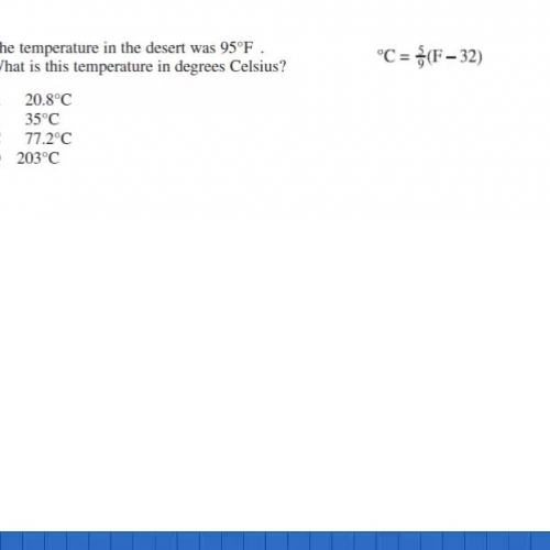 Temperature conversion