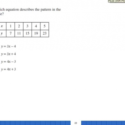 T-table pattern