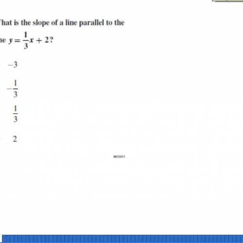 Slope and intercepts