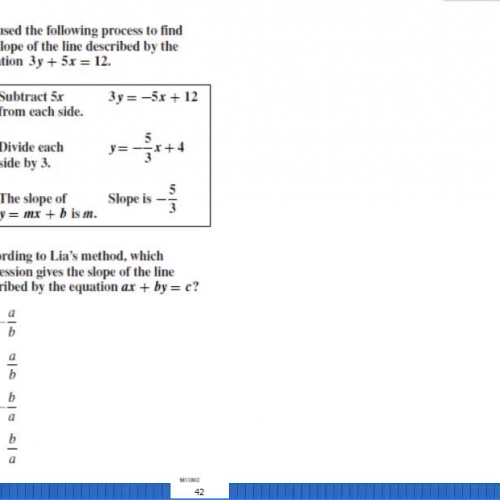 Finding the Slope