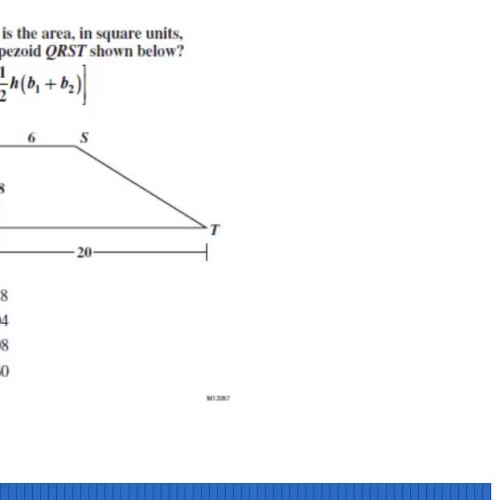 Area of a trapezoid