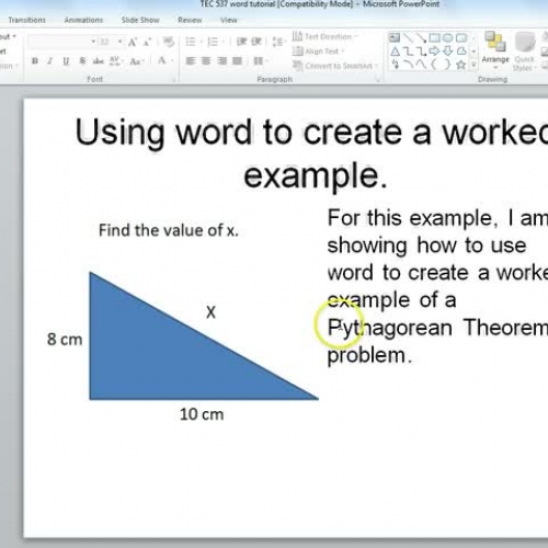 TEC 537 word tutorial