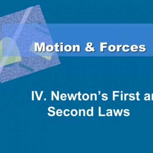 Newton&#8217;s 1st and 2nd Law of Motion