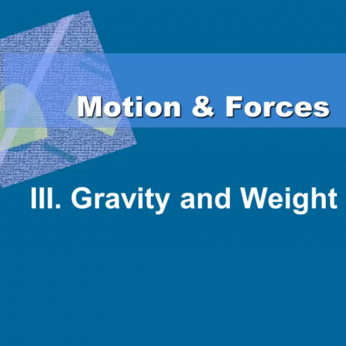 Gravity and Weight