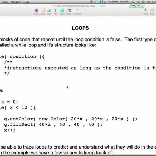 Loops Day 1