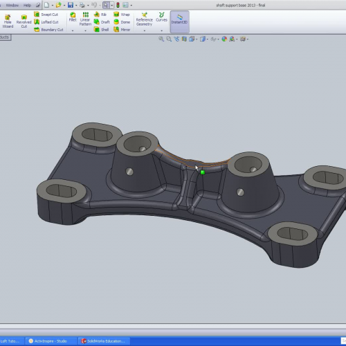 lofted cut with guide curves