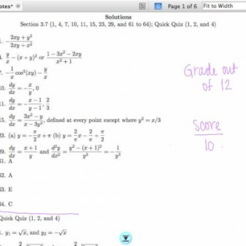 Calculus AB Section 3_8 Page 1