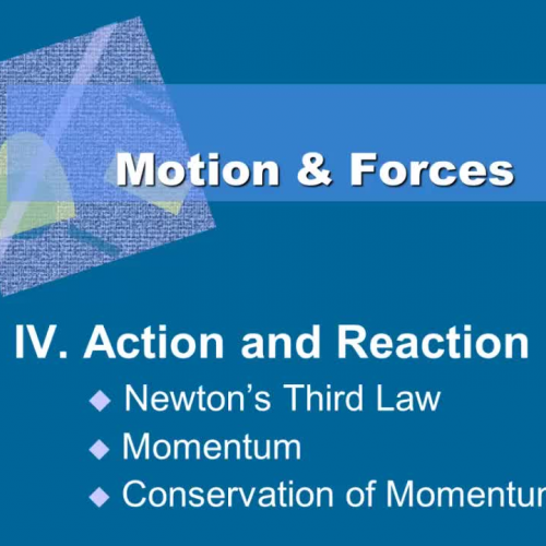 Newton&#8217;s 3rd Law and Momentum