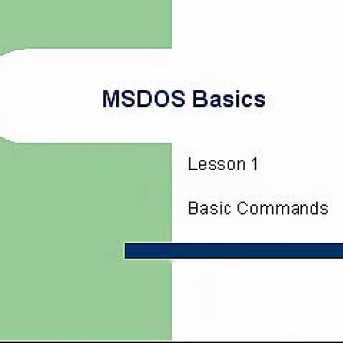 A+ Computer Repair Training Course - MSDOS Ba