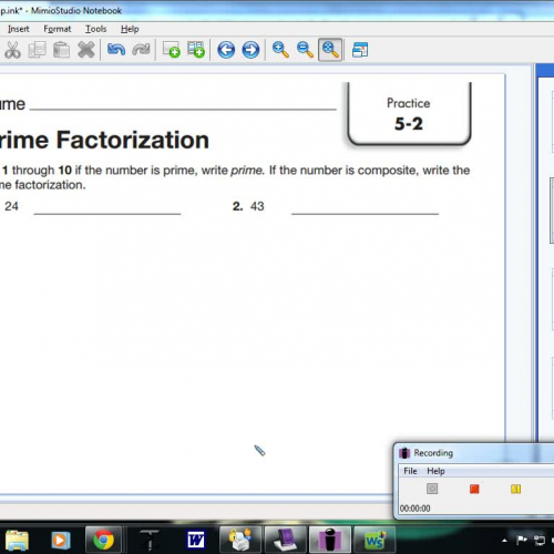 5-2 Prime Factorization