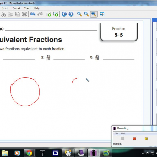 5-5 Equivalent Fractions