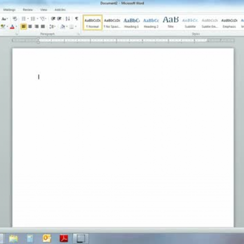 Set up for MLA format