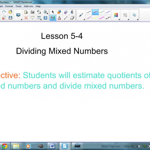 5-4 Dividing Mixed Numbers