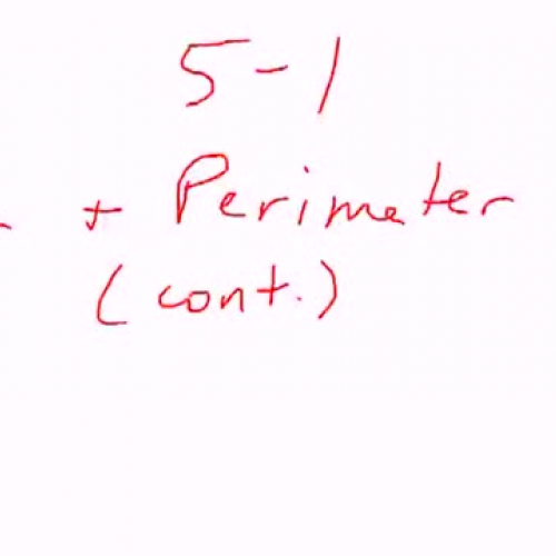 5-1 Perimeter and Area of Rectangles and Tria