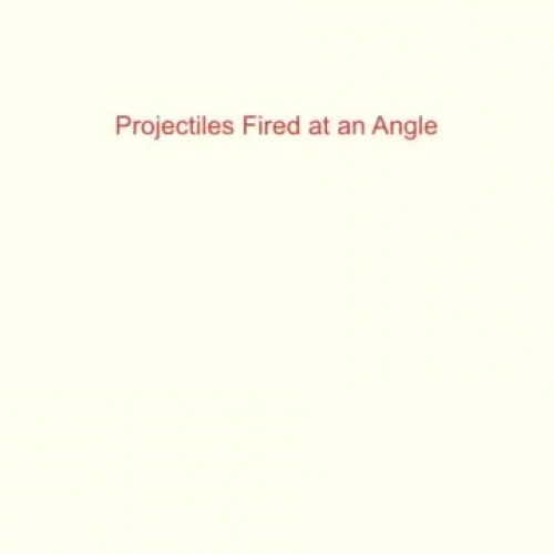 Angles projectiles