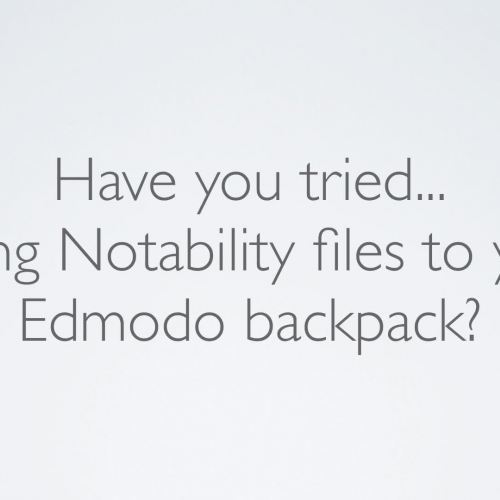 Homework tips - Edmodo and Notability 