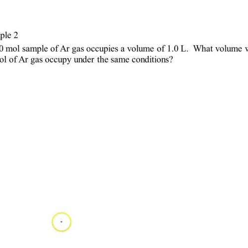 example 2 - Avogadro?s law