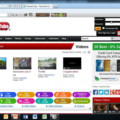 Upload Video to Teachertube