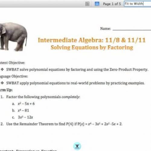 Math 1010 Section 5.7 Page 1