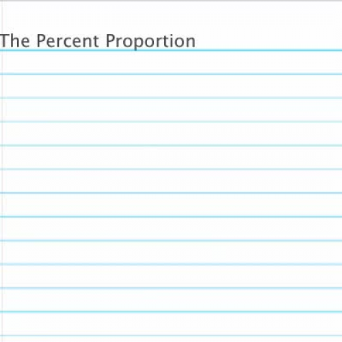 Percent Proportion