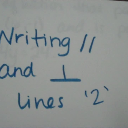 Writing Parallel and Perpendicular Lines 2