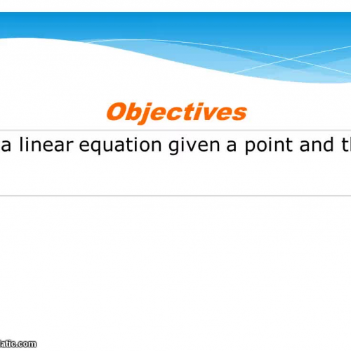 Orig_Point and Slope notes