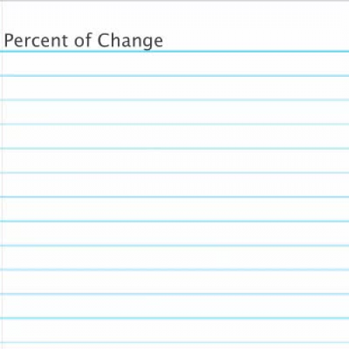 Percent of Change