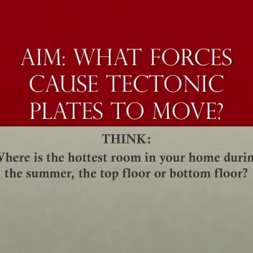 Causes of plate movement - Video 4