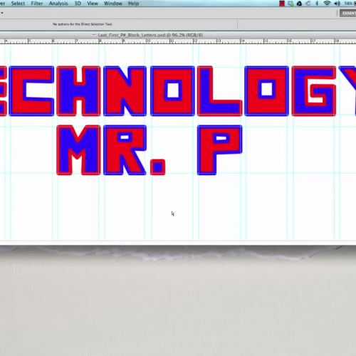 Making Block Letters Using the Pen Tool Pt. 1