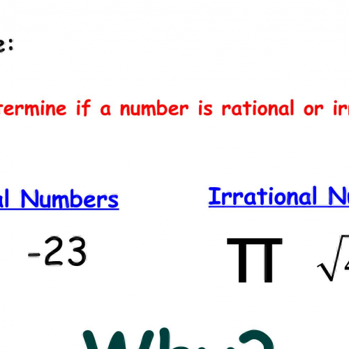 3-10 Rational and Irrational Numbers