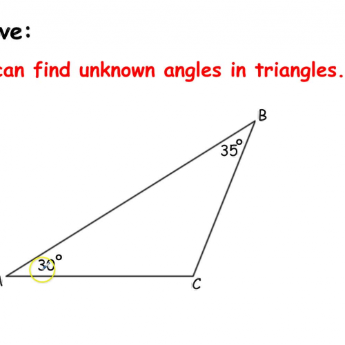 5-3 Unknown Angles in Triangles