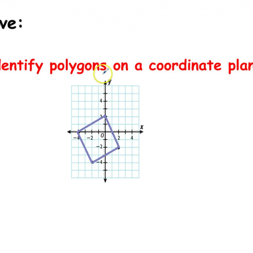 5-5 Quadrilaterals on a Coordinate Plane