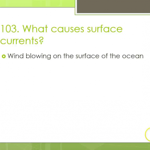 2nd 9 Weeks Review - Ocean Currents &amp; Wea