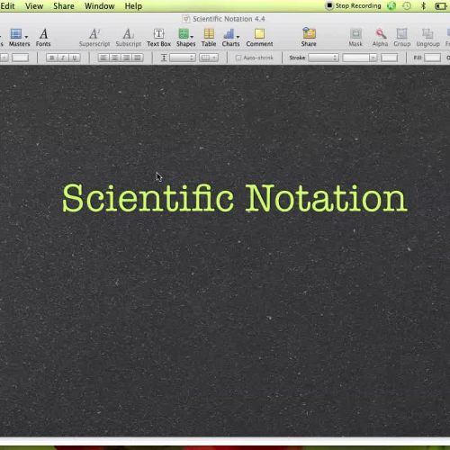 4.4 Scientific Notation