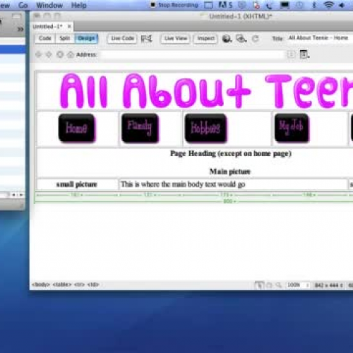 4 Formatting tables From template to index