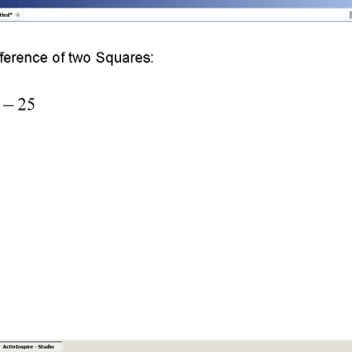 Difference of two Squares (73)