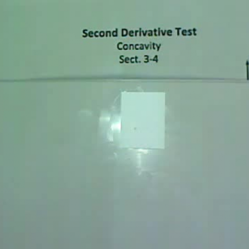 3.4 2nd Derivative Test
