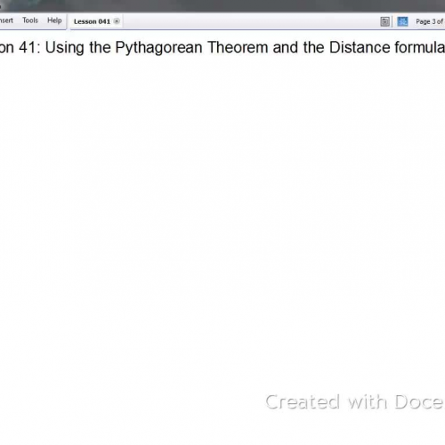 Algebra II Lesson 041