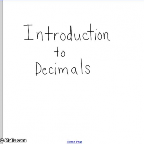 Introduction to Decimals 4th