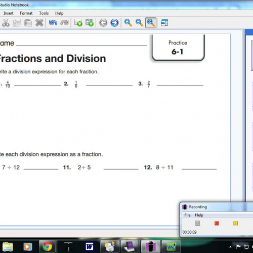6-1 Fractions and Division