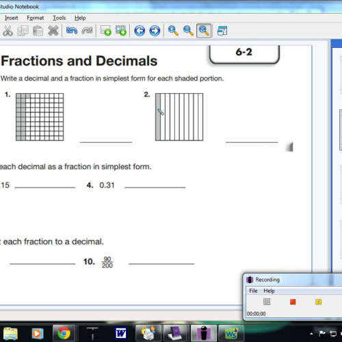 6-2 Fractions and Decimals