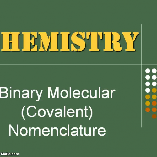 VIDEO - Binary Molecular Nomenclature