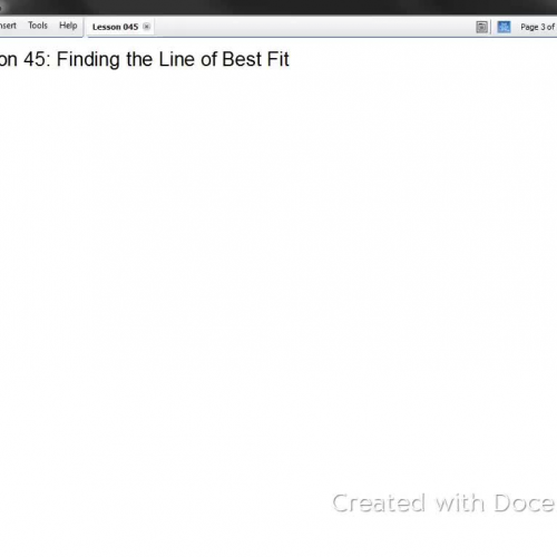 Algebra II Lesson 045