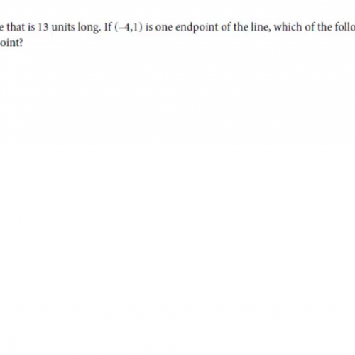 Distance formula