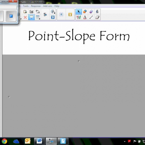 Point-Slope Form Notes